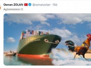 Süveyş Kanalıyla ilgili Denizli horozu paylaşımı