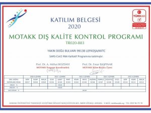 YDU’nun Covid-19 PCR laboratuvar testlerine tam puan
