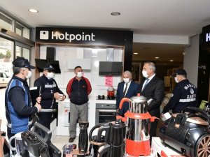 Zabıtadan maske, mesafe, hijyen denetimi