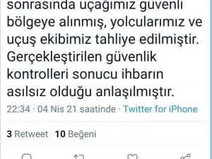 THY’nin Varşova uçağına bomba ihbarı