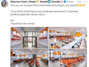 Bakan Soylu: “Yeni konsept Ordu’ya çok yakıştı”