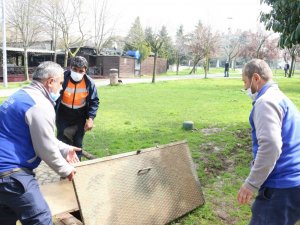Eyüpsultan parklarına yağmur suyu depolama sistemleri kuruluyor