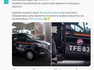 İstanbul Havalimanı’nda engelli yolculara özel taksi uygulaması