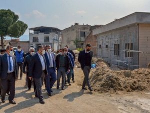 Başkan Güler sağlık merkezi inşaatını inceledi