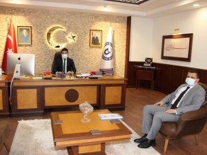 TÜİK Denizli Bölge Müdürü Coşkun, Rektör Aldemir’le görüştü