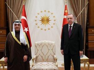 Cumhurbaşkanı Erdoğan, Kuveyt Dışişleri Bakanı El  Sabah’ı kabul etti