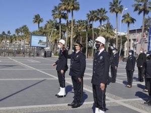 Türk Polis Teşkilatı’nın 176. kuruluş yıl dönümünde Marmaris’te Atatürk anıtına çelenk sunuldu