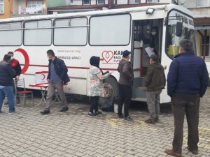 Kısıtlamada kan bağışında bulundular