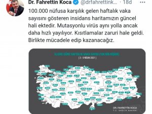 Denizli’de vaka sayısı 100 binde 142.86