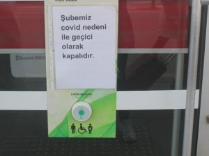 Ordu’da özel bir banka şubesi karantinaya alındı