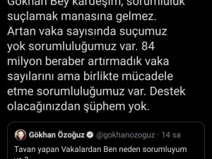 Bakan Koca: "84 milyon beraber artırmadık vaka sayılarını ama birlikte mücadele etme sorumluluğumuz var"