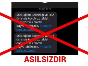 Milli Eğitim Bakanlığından ’sahte mesaj’ uyarısı