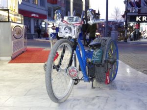 Pandemi dönemini modifiyeli bisiklet üreterek değerlendiriyor