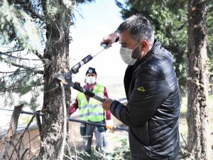 Pursaklar’da parklar yaza hazırlanıyor