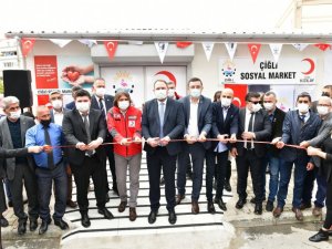 Çiğli Sosyal Market hizmete açıldı