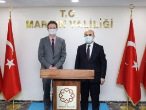 AB Türkiye Delegasyonu Başkanı Meyer-Landrut, Mardin Valisi Demirtaş ile bir araya geldi