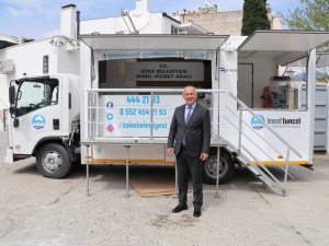 Söke Belediyesi Mobil Hizmet Aracı ve Deprem Konteynırı hizmete hazır