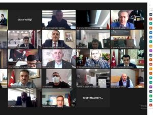 Pandemi değerlendirme toplantısı online yapıldı