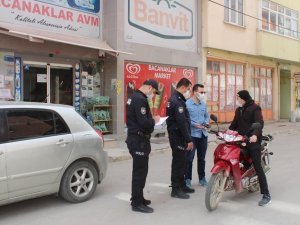 Hisarcık’ta sokağa çıkma yasağında denetim