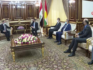 Bağdat Büyükelçisi Yıldız, IKBY Başbakanı Barzani ile görüştü