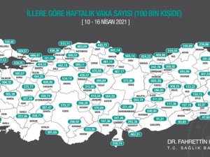 Antalya’da 100 bin kişide görülen vaka sayısı 301,65’e yükseldi