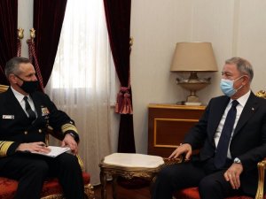 Bakan Akar, Napoli Müşterek Kuvvetler Komutanı Burke’yi ve ABD Büyükelçisi Satterfield’i kabul etti