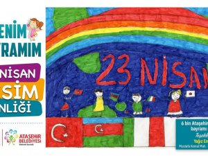 6 bin çocuk 23 Nisan’ı resmetti