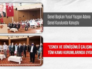 Büro Memur-Sen Genel Başkanı Yazgan: “Esnek ve Dönüşümlü Çalışma Genelgesi tüm kamu kurumlarında uygulanmalıdır”