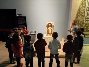 Minik arkeologlar Zeugma Mozaik Müzesi’nde