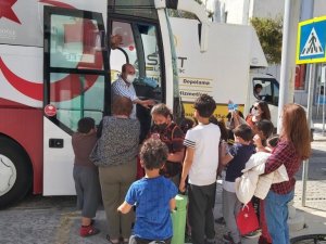 23 Nisan Çocuk Otobüsü Datça’da çocukları sevindirdi