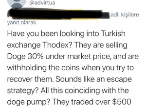 Thodex’teki şüpheli hareketleri yabancı yatırımcı farketmiş