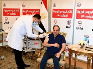 Mısır Cumhurbaşkanı es-Sisi, Covid-19 aşısı oldu
