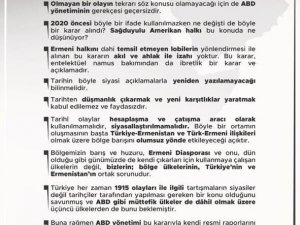 Bakan Akar: "(ABD Başkanı Biden’ın ’soykırım’ ifadesini kullanması) Tarihi gerçekleri inkar ve çarpıtmaktan başka bir anlam taşımamaktadır"