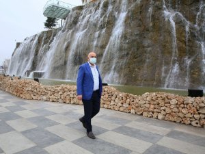 Başkan Altınok, bakımları tamamlanan Büyük Keçiören Şelalesi’ni inceledi