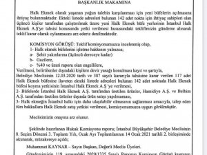 Tevfik Göksu’dan ‘Halk Ekmek’ açıklaması