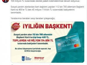 100 milyon TL’lik destek paketi kapsamında ödemeler başladı