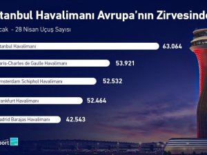 İstanbul Havalimanı yılın ilk 4 ayında 63 bin uçuşla Avrupa’nın zirvesinde yer aldı