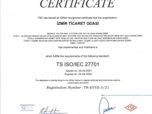 İZTO, ISO 27701 Kişisel Veri Yönetim Sistemi Belgesini alan ilk kamu kurumu oldu