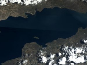 Göktürk uydusunun objektifinden Van Gölü