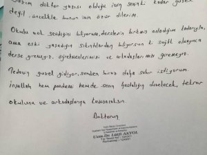 Kronik hastalığı olan genç pandemide yaşadığı zorlukları mektuba döktü, okuyanlar duygulandı