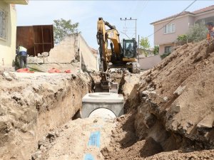 Mütevelli’de yağmur taşkın riski ortadan kalkıyor