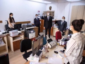 Bakan Gül’den Ankara Adliyesinde salgın tedbirlerini inceledi