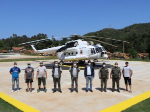 Muğla’da 2 yangın helikopteri göreve başladı