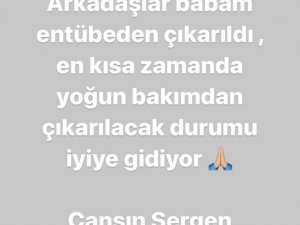 Ünlü oyuncu Burak Sergen’den iyi haber