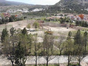 Millet Bahçesi’nin yapımı, ’Tam kapanma’ sürecinde de hız kesmeden devam ediyor
