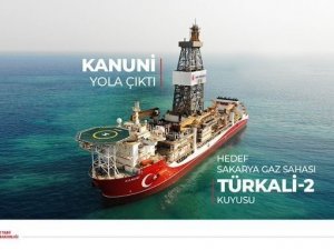 (Düzeltme) Kanuni Sondaj Gemisi ilk görevi için Türkali kuyusuna doğru yola çıktı
