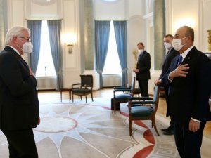 Bakan Çavuşoğlu, Almanya Cumhurbaşkanı Steinmeier ile görüştü
