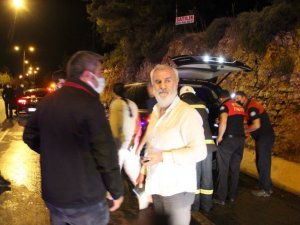 Eski Milletvekili Süleyman Bölünmez alev alev yanan araçtan canını zor kurtardı
