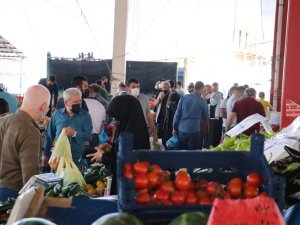 Siirt’te açılan semt pazarında kurallar hiçe sayıldı