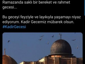 Bakan Kasapoğlu’ndan "Kadir Gecesi" paylaşımı
